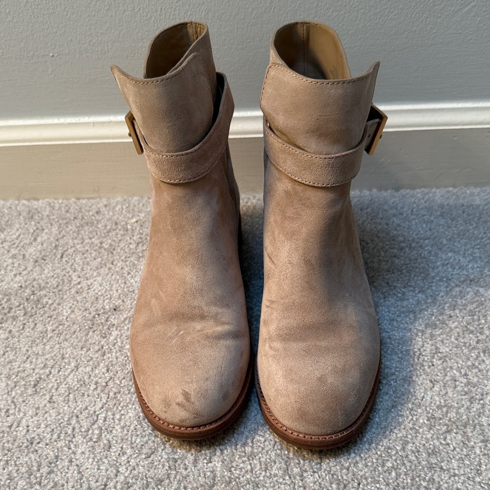 Tory Burch Beige Ankle Booties